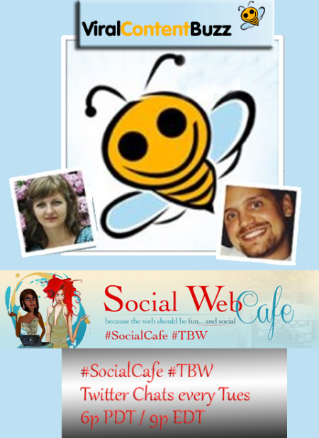 SocialWebCafe Twitter Chat Viral%20Content%20Bee%20%23SocialCafe%202.32 w/ %40SocialWebCafe http://sw.bcafe.co/6A %28Summary%29 %23SocialCafe