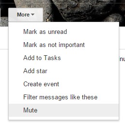 Mute Conversations in Gmail